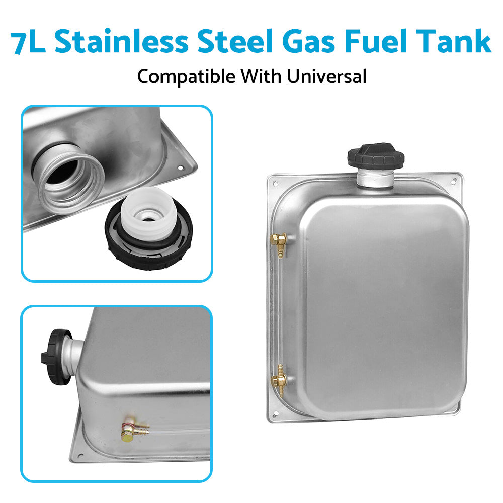 {{ 7L Stainless Steel Gas Fuel Tank Emergency Backup Suitable For Webasto Heater }} - Buy Car Parts Online at {{ Kaka Auto Parts }}.
