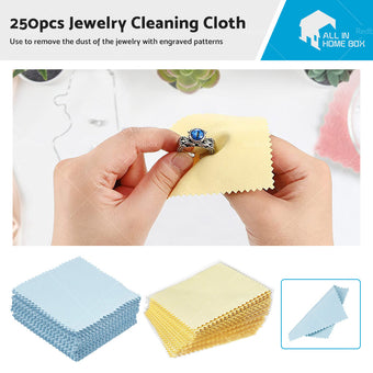 compare product 250PCS Jewelry Cleaning Cloth Wrapped For Silver Gold Brass Coin Ring