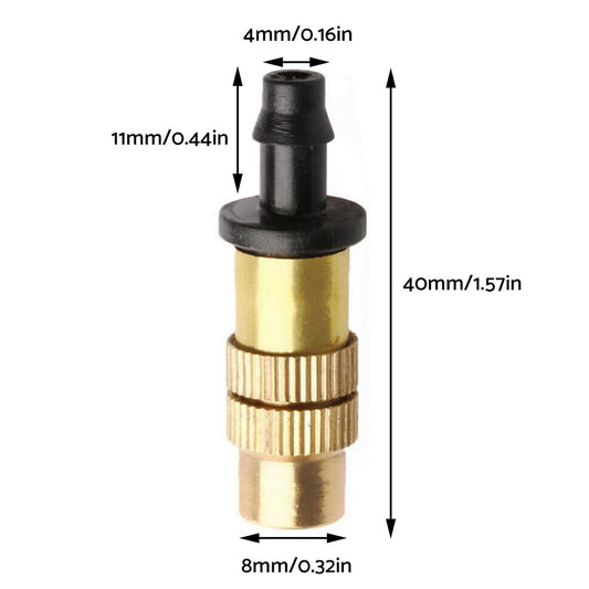 5-20x Brass Spray Misting Nozzle Sprinkler Head Garden Farm Irrigation Connector