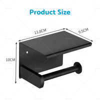 {{ 2x Stainless Steel Paper Toilet Roll Holder Storage Hook + Phone Shelf Bathroom }} - Buy Car Parts Online at {{ Kaka Auto Parts }}.