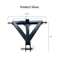 {{ Heavy Duty 3point 2 Receiver Trailer Hitch Cat. 1 Tractor Tow Hook Drawbar }} - Buy Car Parts Online at {{ Kaka Auto Parts }}.