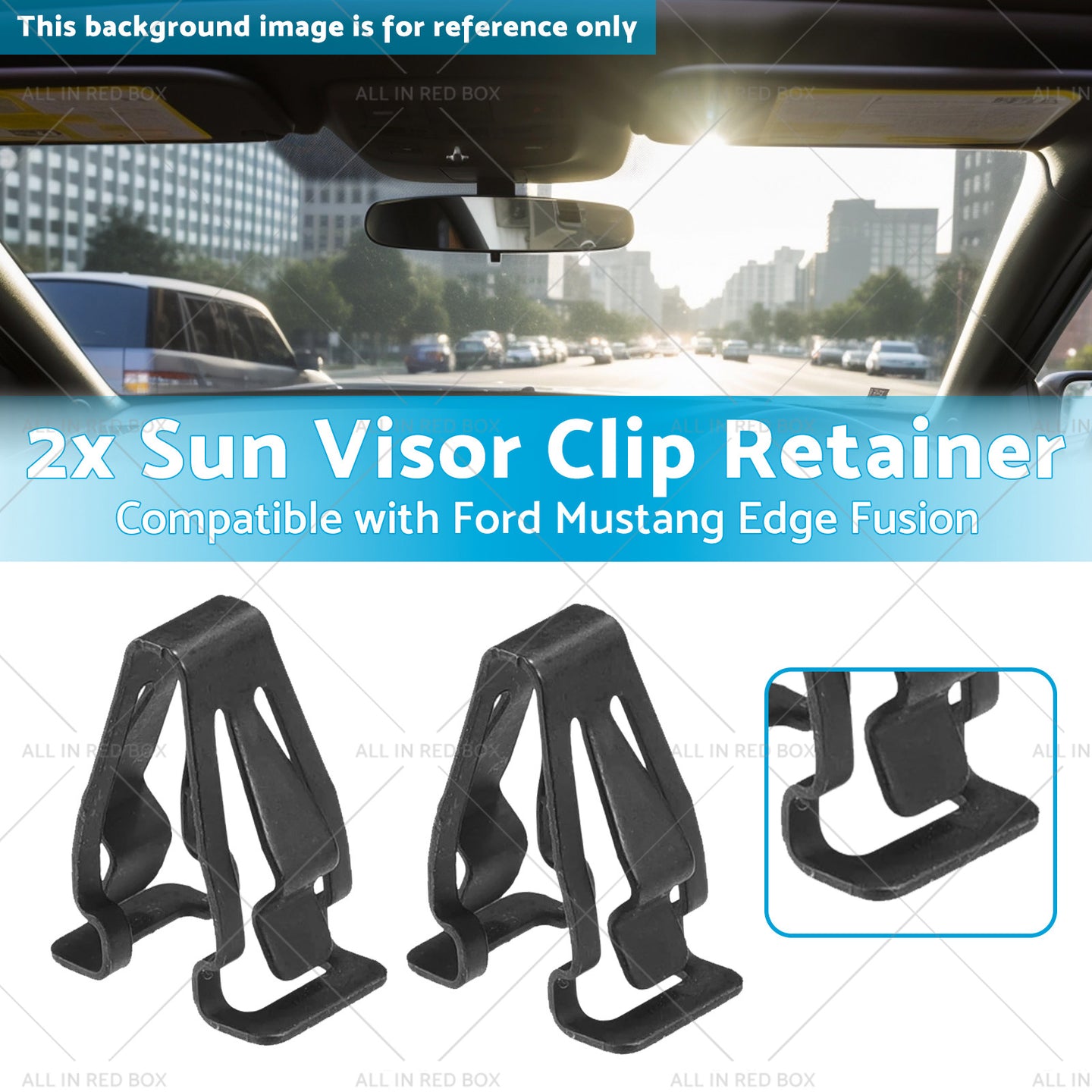 {{ DS7Z-9904132-A 2x Sun Visor Clip Retainer Suitable for Ford Mustang Edge Fusion }} - Buy Car Parts Online at {{ Kaka Auto Parts }}.