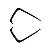 2x Gloss Black Front Side Air Vent Trims Suitable For Subaru WRX STI 2015-2017