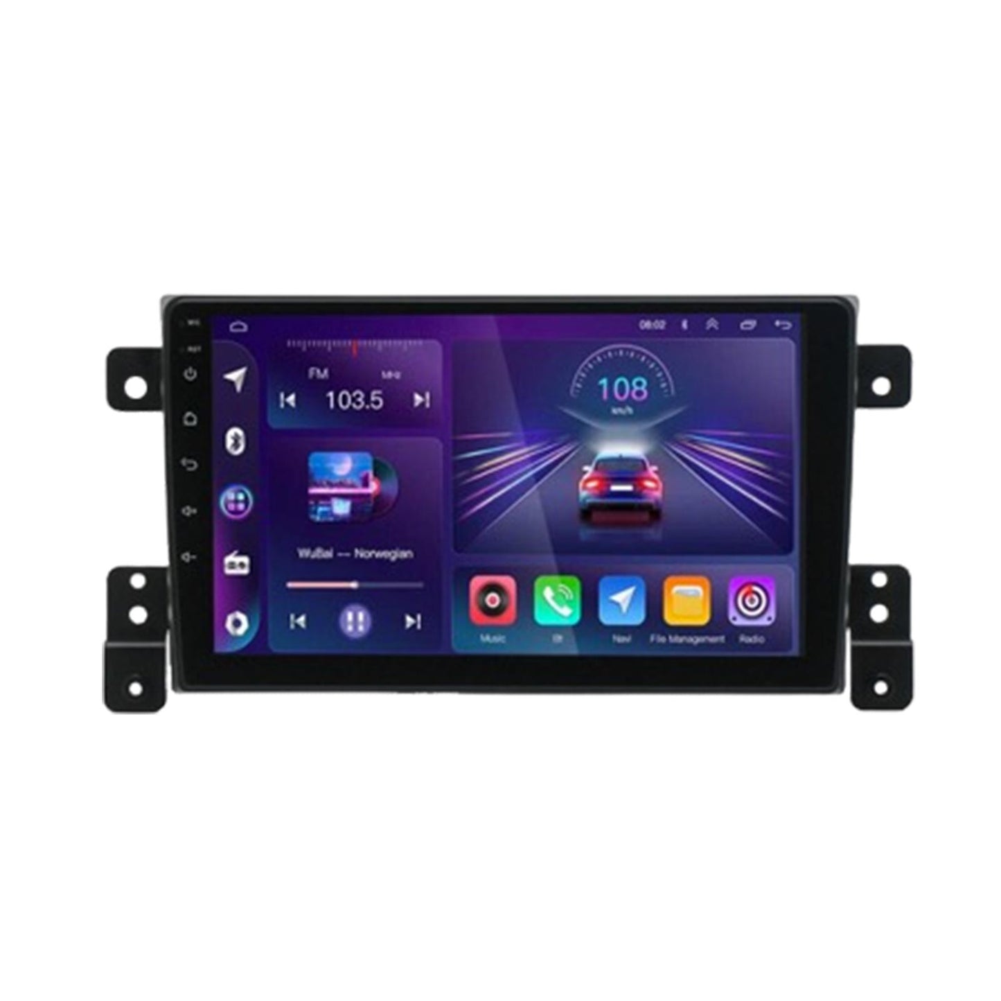 Head Unit Wireless CarPlay Android Auto Suitable for 05-15 Suzuki Grand Vitara
