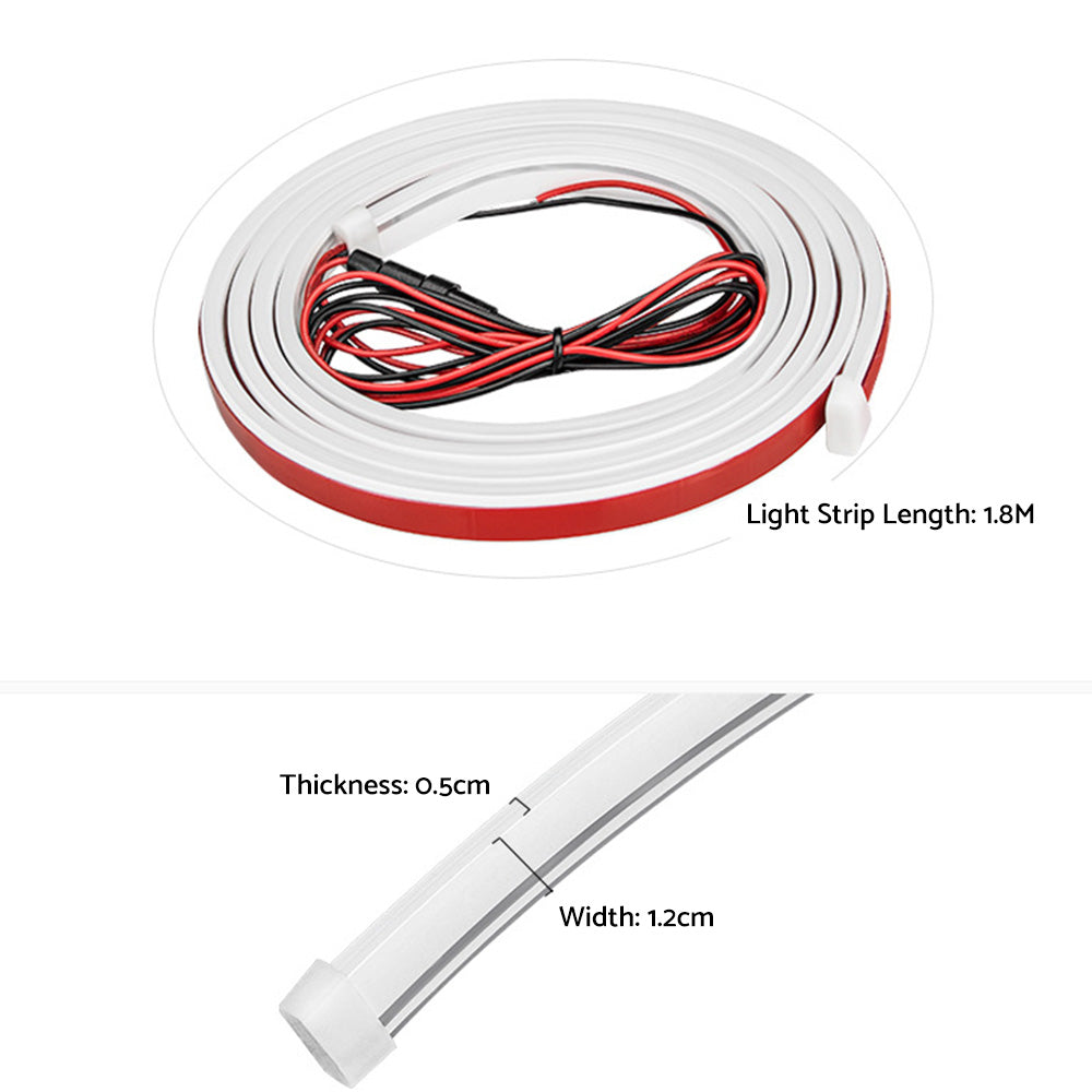 1. 8M  Start Scan Dynamic LED DRL Car Hood Light Strip Daytime Running Light