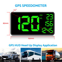 Truck GPS Speedometer 6.2inch Extended Display Suitable For Odometer with Overspeed Alarm MPH/KMH