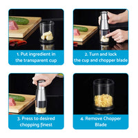 Pressed Garlic Chopper Stainless Steel 304 Suitable For Mincing & Crushing Garlic