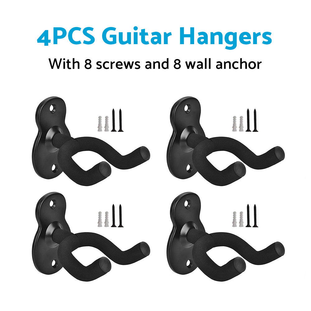 Guitar Hanger Display Wall Mount Holder Hook Rack Bracket Padded Instrument