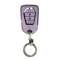 TPU Car Remote Key Fob Cover Suitable For Isuzu D-MAX MU-X MUX 4 Button Purple