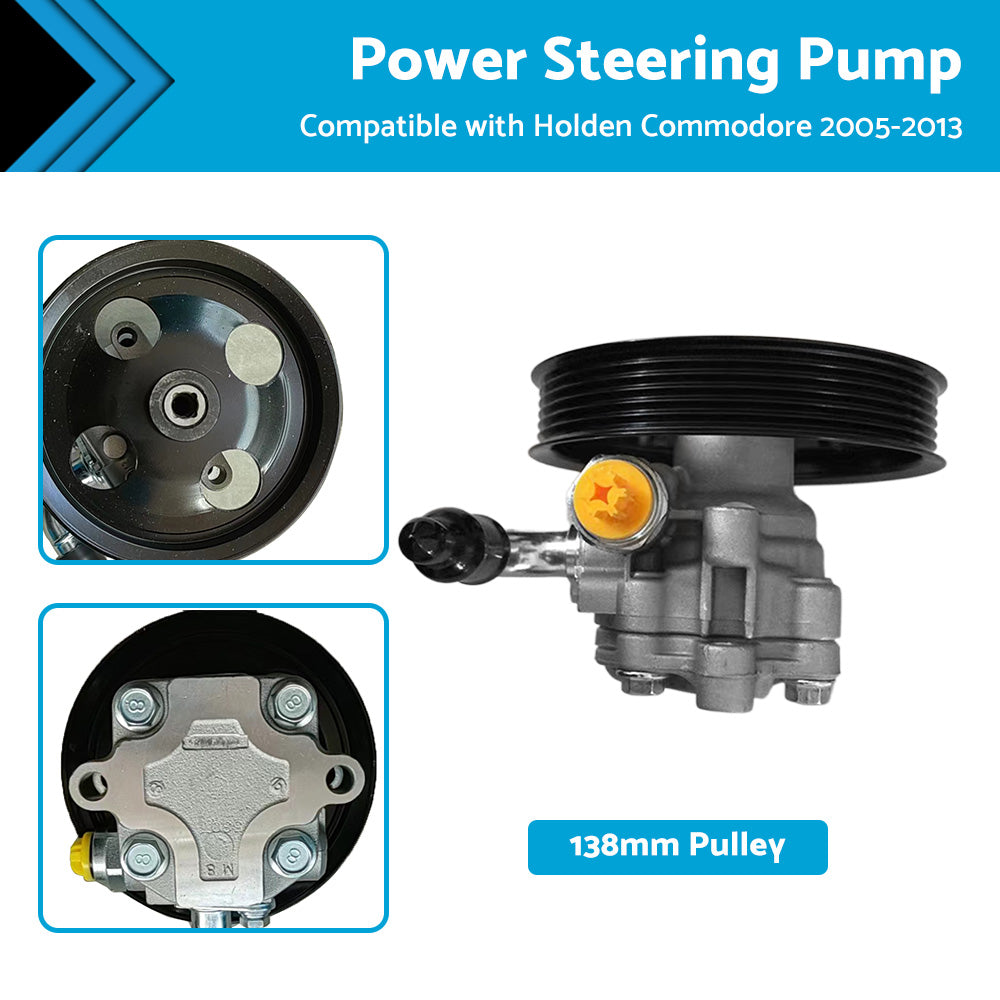 {{ Power Steering Pump  and  Pulley For Holden Commodore 6. 0L V8 VE VZ L98  2005-2013 }} - Buy Car Parts Online at {{ Kaka Auto Parts }}.