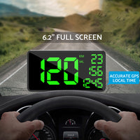 Truck GPS Speedometer 6.2inch Extended Display Suitable For Odometer with Overspeed Alarm MPH/KMH