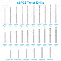 {{ 59Pcs Mini Twist Drill Bits Micro Hand Drilling Set DIY Model Craft Wood Tool }} - Buy Car Parts Online at {{ Kaka Auto Parts }}.