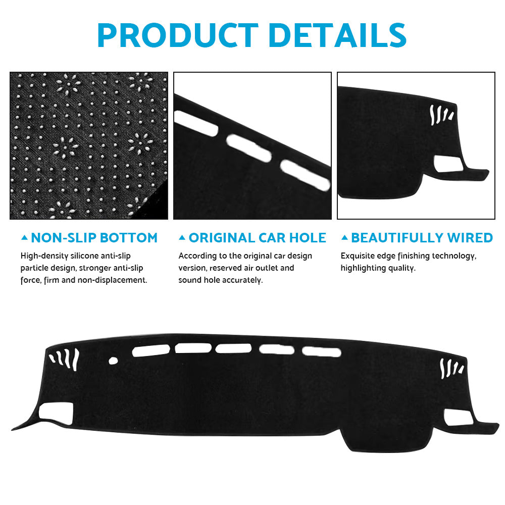 {{ Non-Slip Dash Mat Suitable For Toyota Kluger XU75R GX GXL inchWith NO HUDinch 6 21-23 }} - Buy Car Parts Online at {{ Kaka Auto Parts }}.