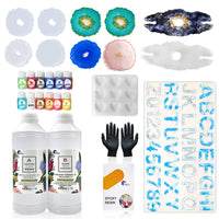 Epoxy Resin 1:1 AB Kit Craft Coating UV Color Pigment Paste Liquid Silicone Mold