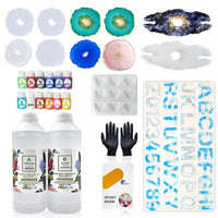 Epoxy Resin 1:1 AB Kit Craft Coating UV Color Pigment Paste Liquid Silicone Mold