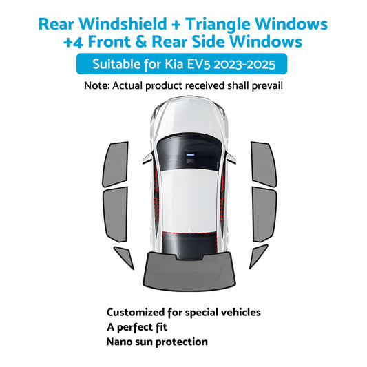 Magnetic Car Window Sun Shades Sun Blind Suitable For Kia EV5 2023-2025