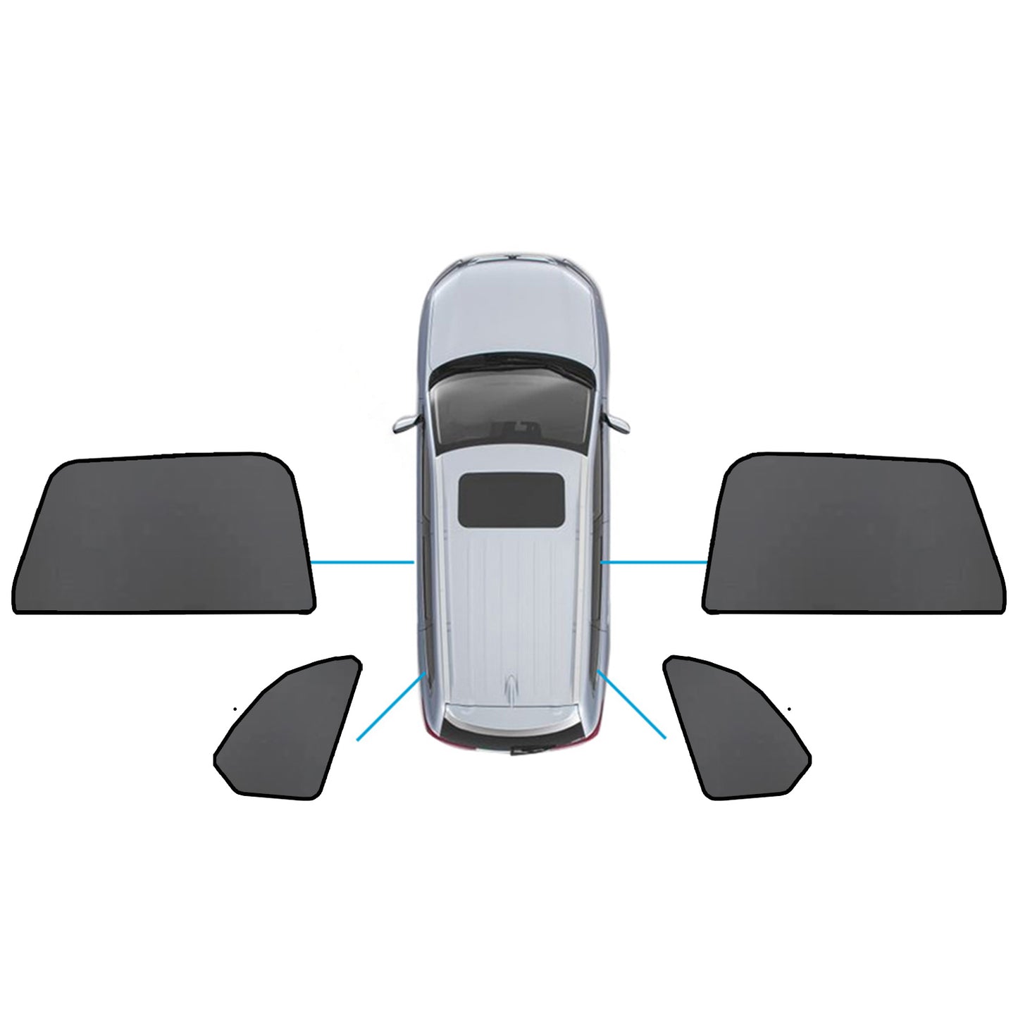 {{ Car Window Sun Shade Magnetic Sun Blind Mesh Suitable for BMW X5 F95 G05 2018-On }} - Buy Car Parts Online at {{ Kaka Auto Parts }}.