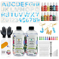 Epoxy Resin 1:1 AB Kit Craft Coating UV Color Pigment Paste Liquid Silicone Mold