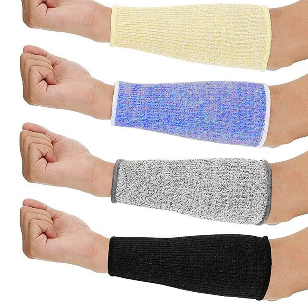 4 Pairs Cut-Resistant Arm Protection Sleeves Forearm Protectors 4 Colors Suitable For Work Safety