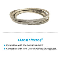 2x Deck Belt Suitable For 42-Inch John Deere & Sabre Mowers GX20072 / GY20570