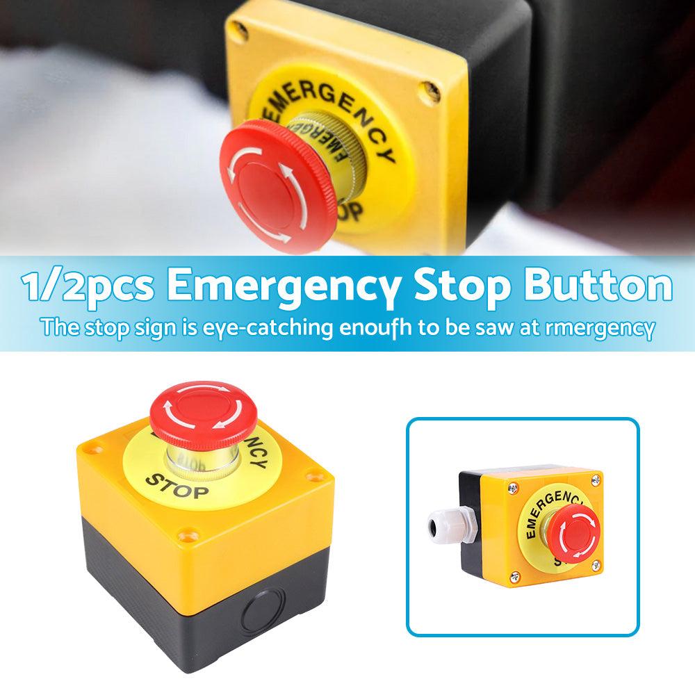 {{ Emergency Stop Shut Off Push Buttons Switch 1NO  1NC e-stop Push Button AU }} - Buy Car Parts Online at {{ Kaka Auto Parts }}.