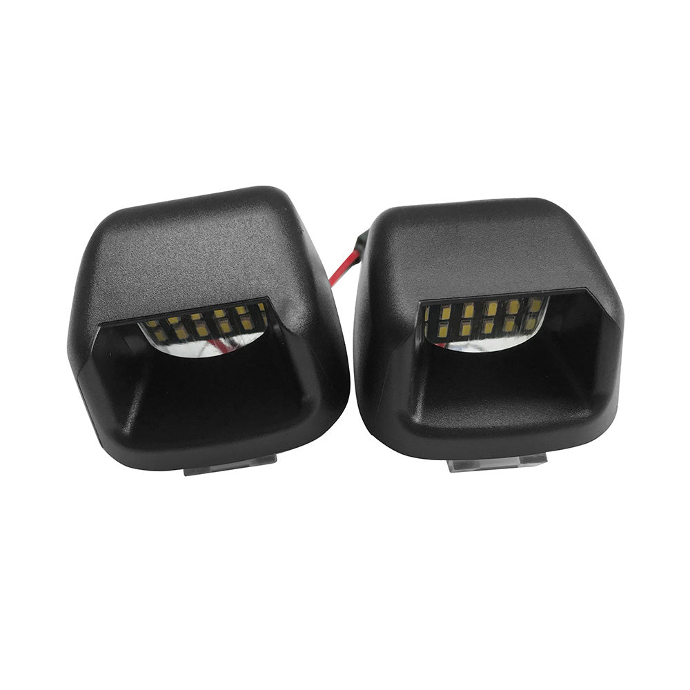 License LED Number Plate Lights Suitable For Nissan Navara D40 2005-2016 Rear Bumper