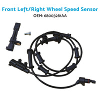 2x ABS Wheel Speed Sensors Front & Rear Left & Right Suitable For Jeep Wrangler JK 2007-2017