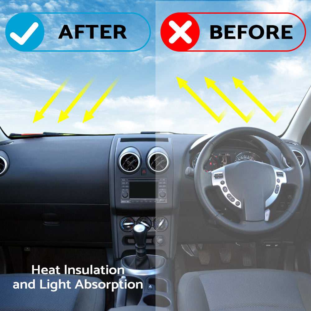 Non-Slip Dashboard Cover Dash Mat Suitable For Nissan Dualis J10 2007-2013