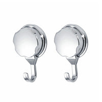 2PCS Strong Vacuum Suction Cup Hook Bathroom Kitchen Towel Shower Hooks Holder