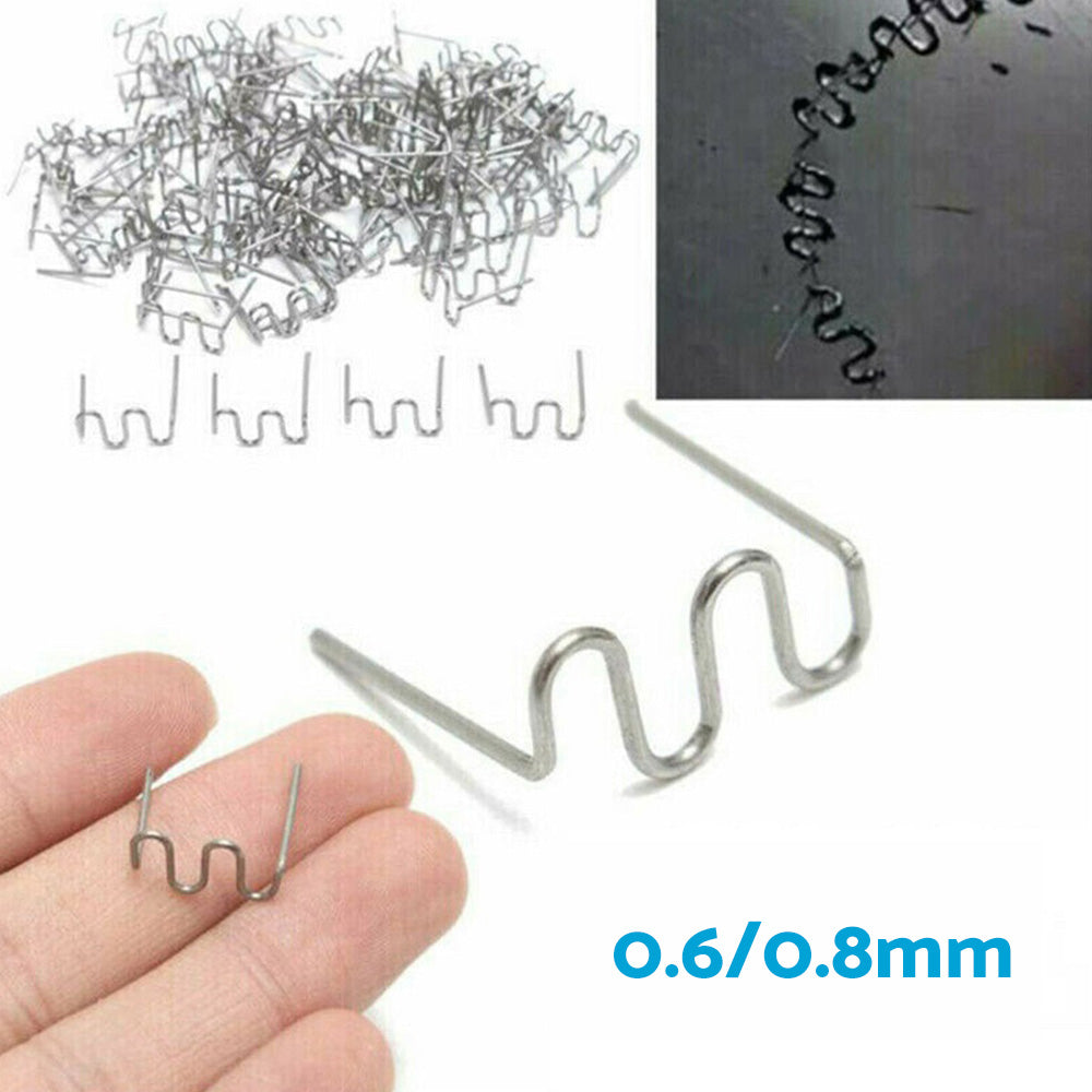 1000PCS Hot Staples Plastic Welding Wave Stapler For Car Bumper Repair Tool Kits