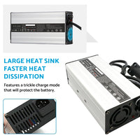 48V 6A Snap-Head 3-Pin Plug Battery Charger Suitable For EZ-GO TXT & Club Golf Cart