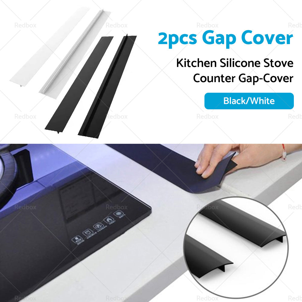 {{ 2PCS Kitchen Silicone Stove Counter Gap-Cover Oven Guard Spill Seal Slit Filler }} - Buy Car Parts Online at {{ Kaka Auto Parts }}.