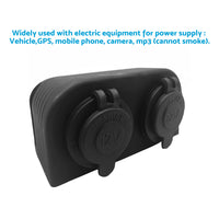 12V-24V Dual Port Surface Mount Cigarette Lighter Suitable for Car Boat Caravan RV