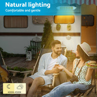 {{ 287MM DUAL LED BUG LIGHT 12/24V AWNING LIGHT AMBER/WHITE LIGHTS W/ SWITCH }} - Buy Car Parts Online at {{ Kaka Auto Parts }}.