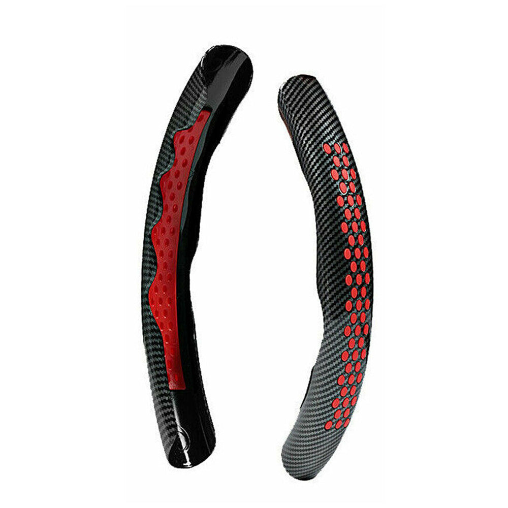 Carbon Fiber Steering Wheel Booster Cover Non Slip Universal Car Accessory