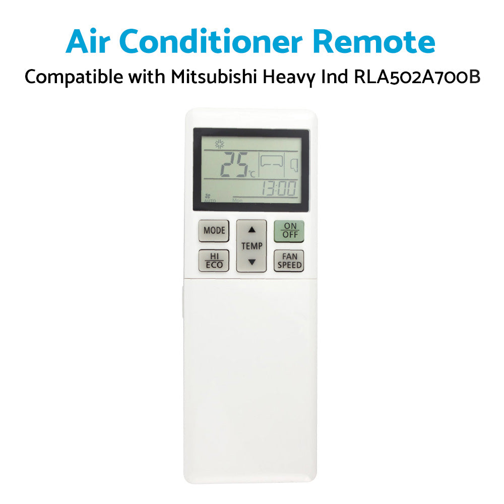 {{ A or C Air Conditioner Remote Control RLA502A700B Suitable for Mitsubishi Heavy Ind }} - Buy Car Parts Online at {{ Kaka Auto Parts }}.