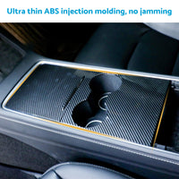 Carbon Fiber Style Center Control Panel Wrap Suitable For Tesla Model 3 / Model Y