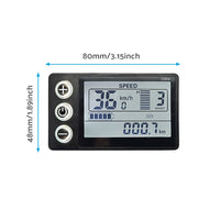 LCD Display Suitable For Electric Bike S866 24V/36V/48V – Waterproof Plug Fit For Ebike & Scooter