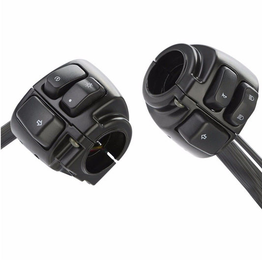 Motorcycle Handlebar Control Switches With Wiring Harness Suitable For Harley Dyna & V-Rod