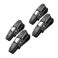 4x Luxury Car Sunglasses Holder Visor Clip Sun Ticket Card Mount
