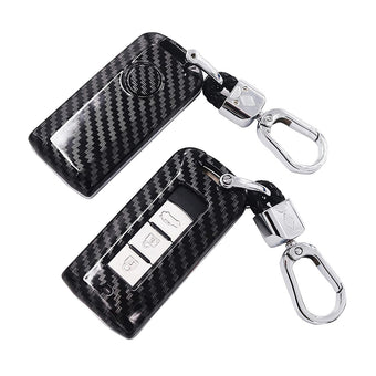 compare product Carbon Fiber Hard Shell Smart Key Fob Case Suitable For Mitsubishi Outlander