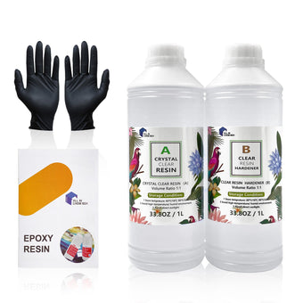 compare product 2Ltr Epoxy Resin 1:1 AB Kit Art DIY UV Crafts Glass & Water Clear Epoxy Coating