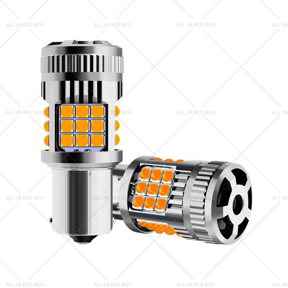 {{ 2PCS BA15S 1156 P21W LED Turn Signal Indicator Bulb Globe Amber No Hyper Flash }} - Buy Car Parts Online at {{ Kaka Auto Parts }}.