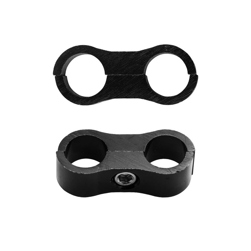 10x AN6 6AN AN-6 Nylon Braided Stainless Steel Fuel Oil Line Hose Separator Clamp