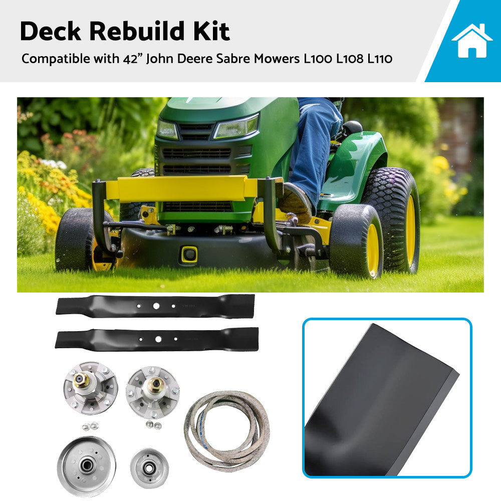 {{ Deck Rebuild Kit Suitable For 42inch John Deere Sabre Mowers L100 L108 L110 }} - Buy Car Parts Online at {{ Kaka Auto Parts }}.