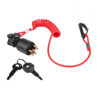 Ignition Key Switch With Safety Lanyard Suitable For Evinrude / Johnson OMC 5005801