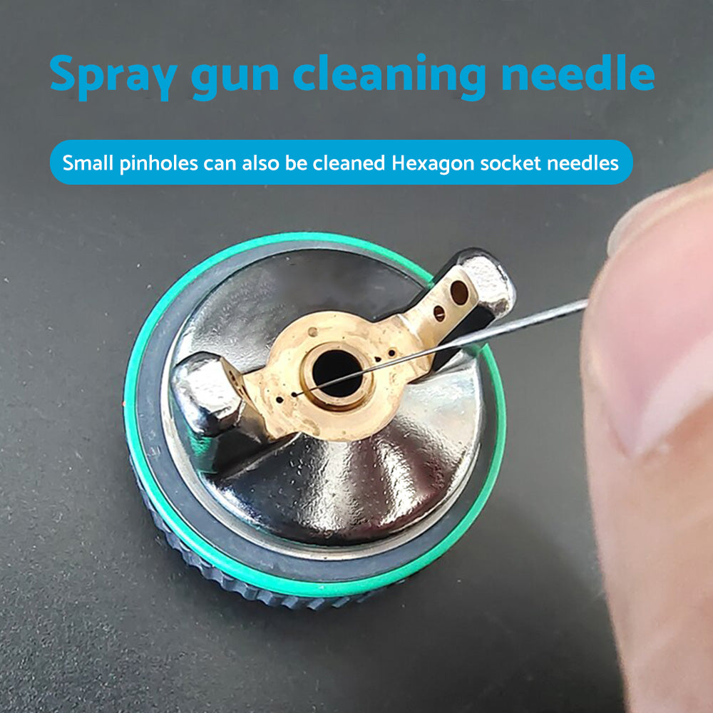 17PCS Spray Gun Cleaning Brush Kit Suitable For All Spray Gun Systems
