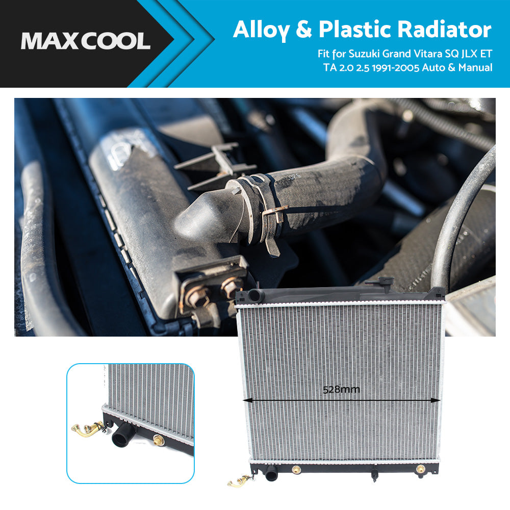 {{ Radiator Cool for Suzuki Grand Vitara SQ JLX ET TA 2. 0 2. 5 Auto Manual 1991-2005 }} - Buy Car Parts Online at {{ Kaka Auto Parts }}.