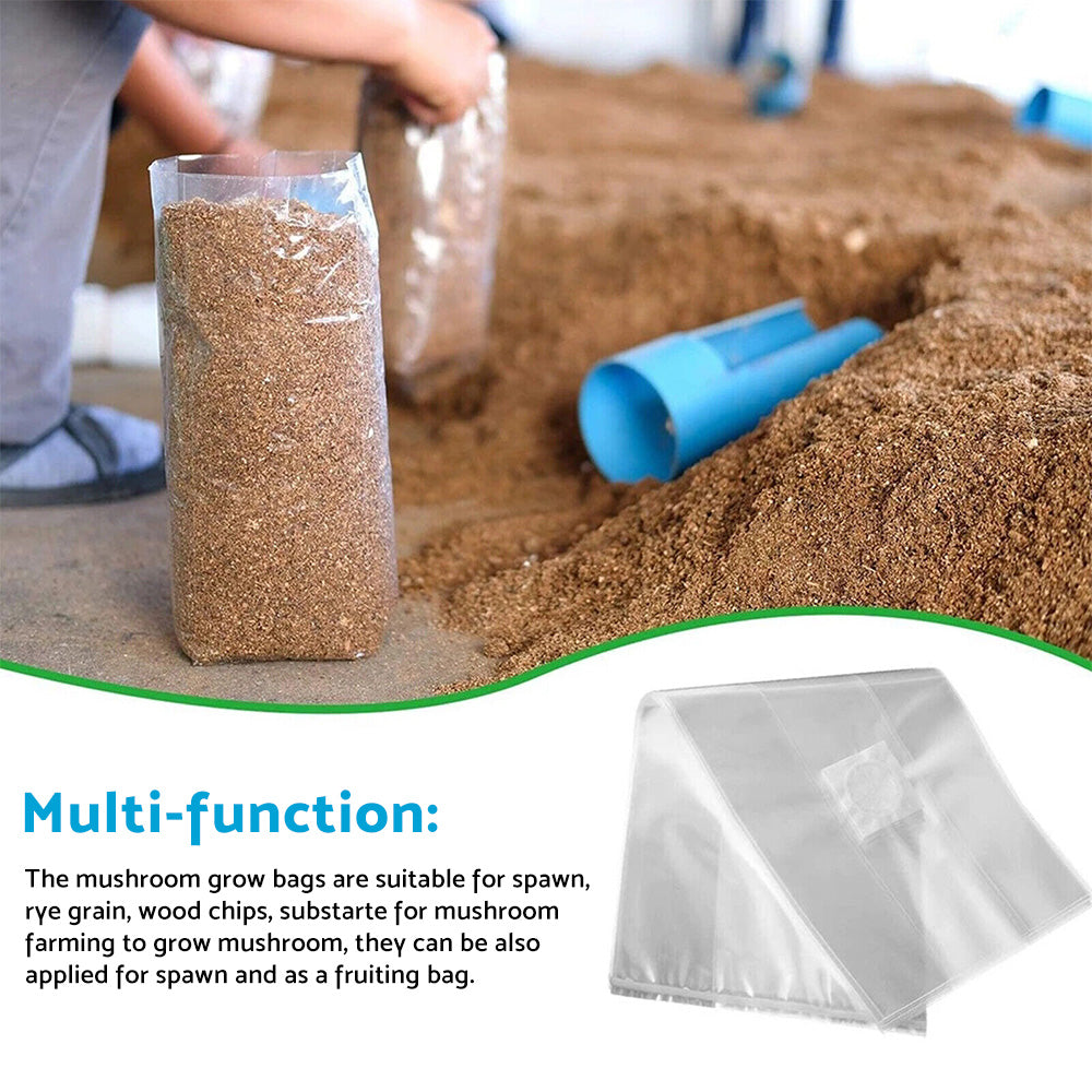 {{ 50X Mushroom Growing Bag Breathable Autoclavable Stand Up Tear Resistant Strong }} - Buy Car Parts Online at {{ Kaka Auto Parts }}.