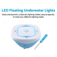 {{ Floating Underwater Lights LED Disco Light Glow Show Swimming Pool Tub Spa Lamp }} - Buy Car Parts Online at {{ Kaka Auto Parts }}.